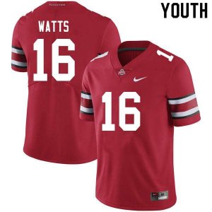 Youth Ohio State Buckeyes #16 Ryan Watts Scarlet Nike NCAA College Football Jersey For Fans QYZ5144KK